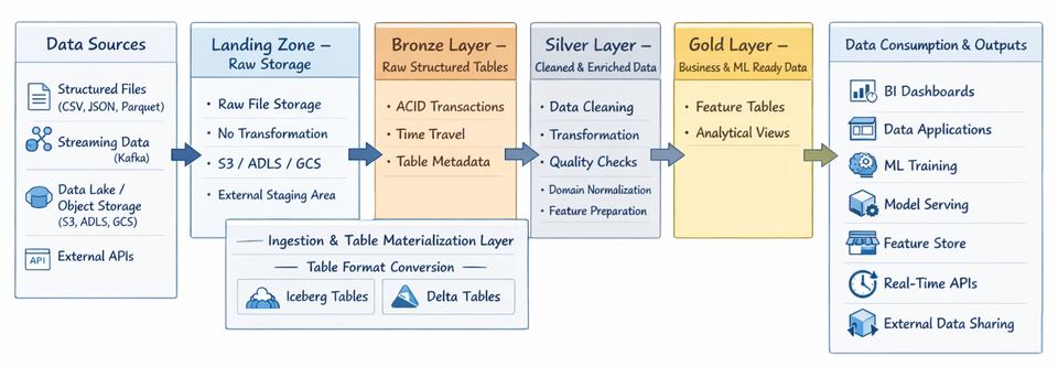 Demo 01: From Landing Files to Iceberg and Delta Tables on MinIO (Using Trino)